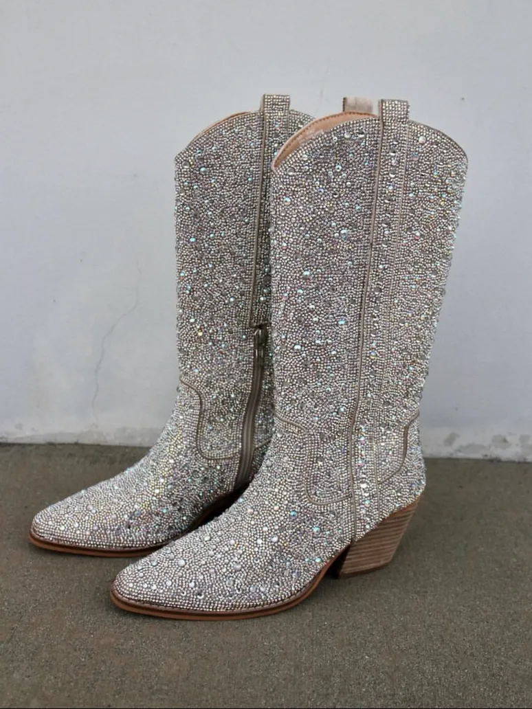 27 Carrie Rhinestone Western Boot