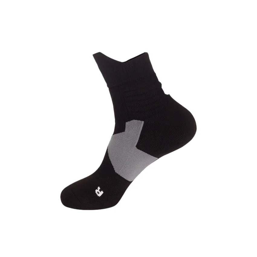 3 Pack Mens Anti Slip Trainer Socks Black