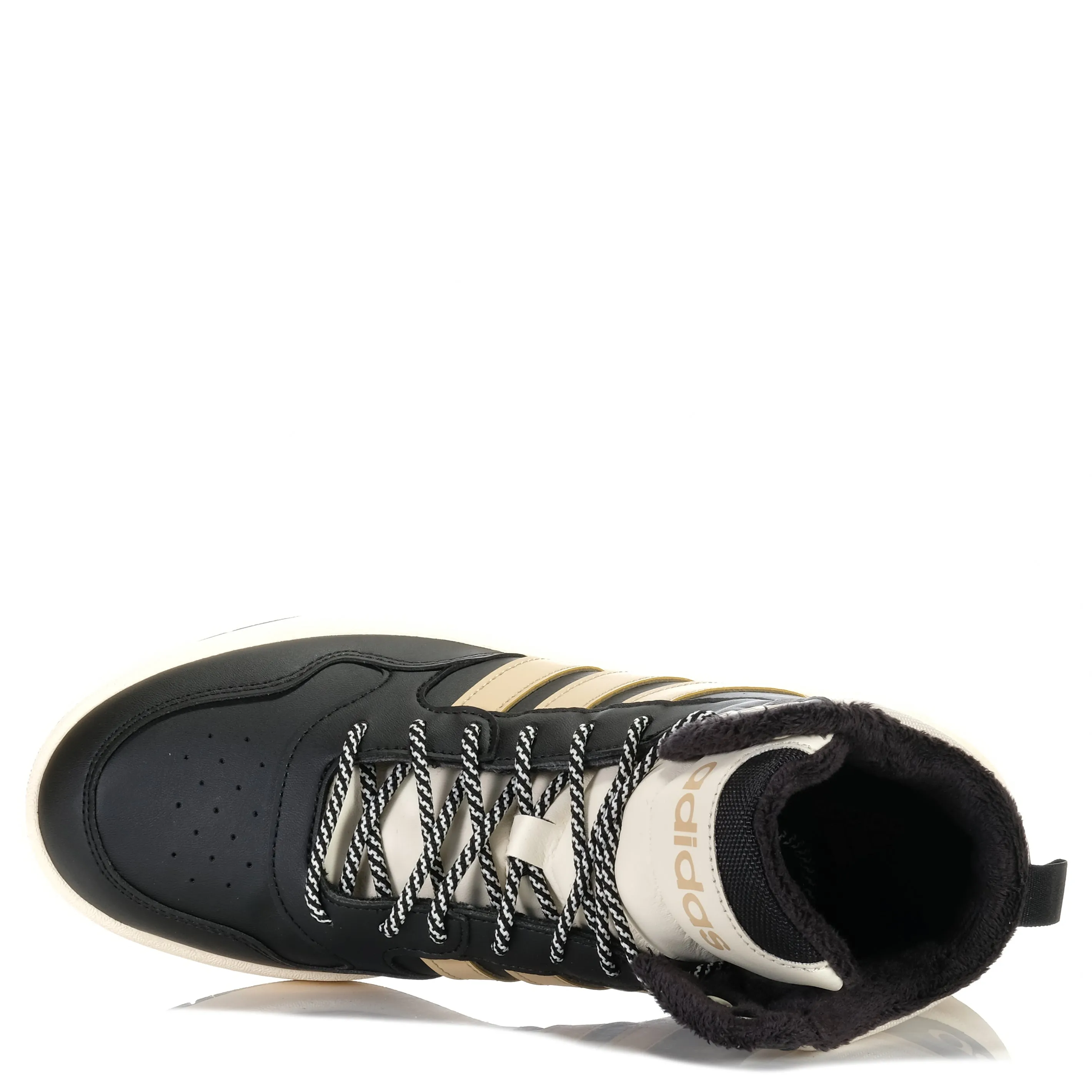 Adidas Hoops 3.0 Mid Mens Black/Beige