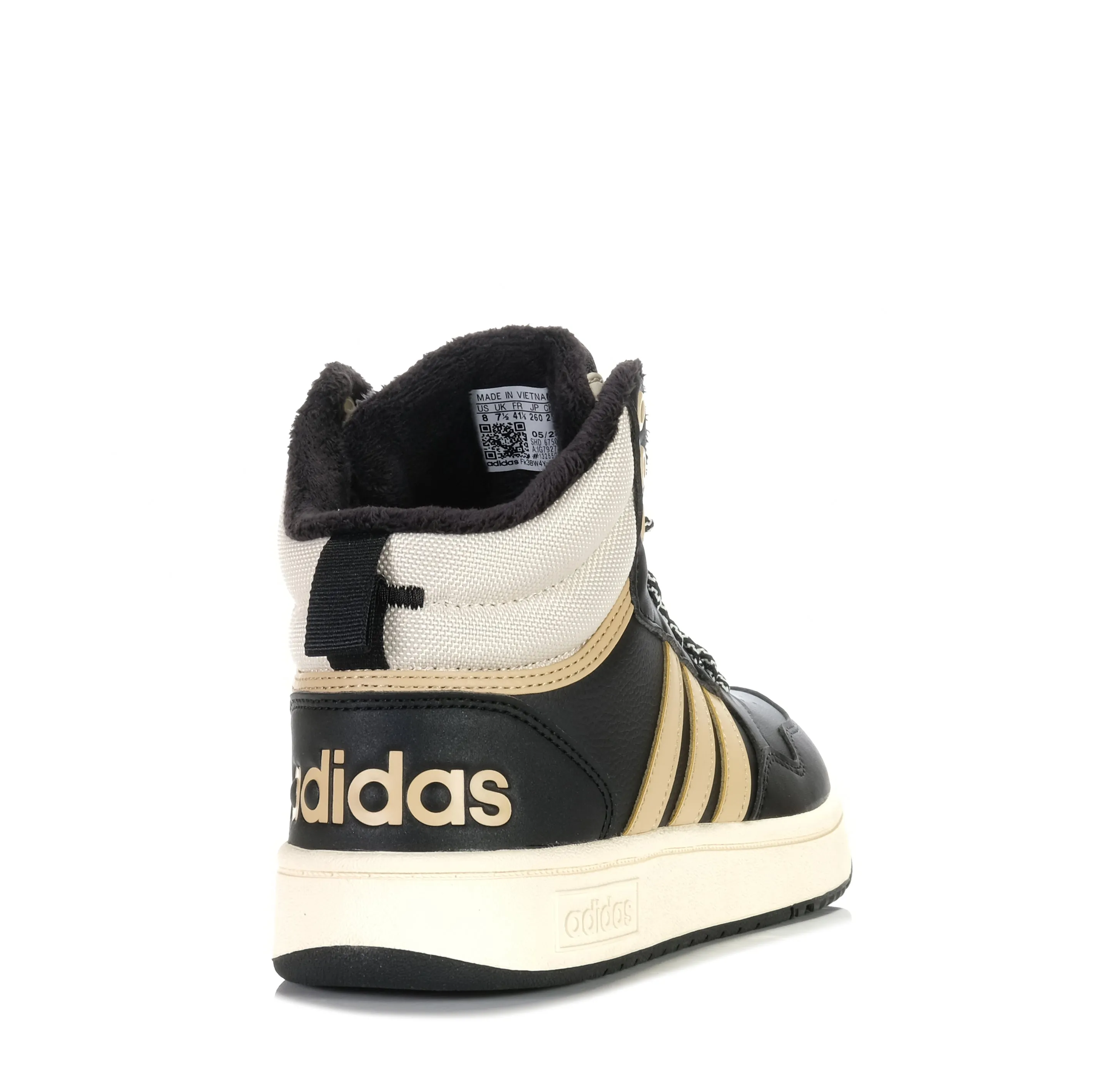 Adidas Hoops 3.0 Mid Mens Black/Beige