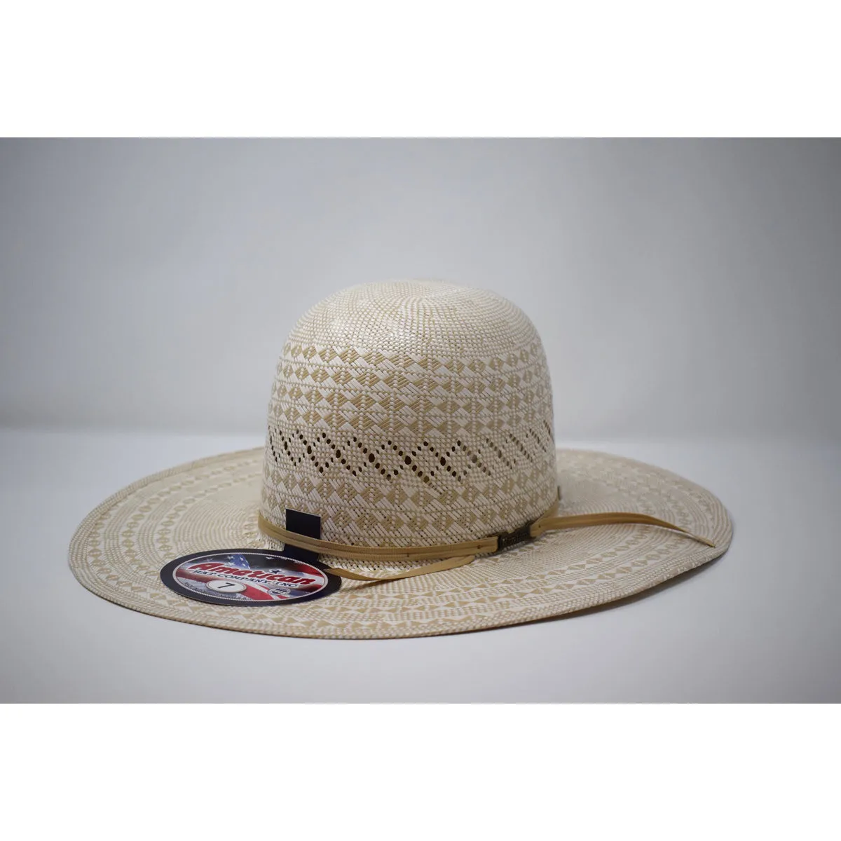 American Hat Co. Diamond Weave Straw Hat