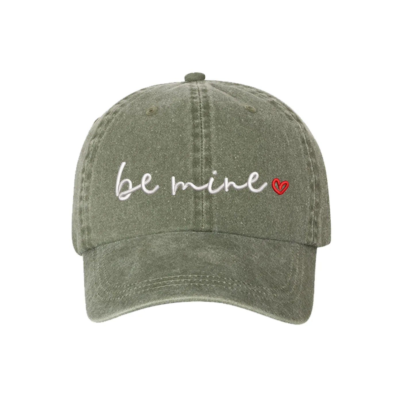 Be Mine Washed Unisex Baseball Hat