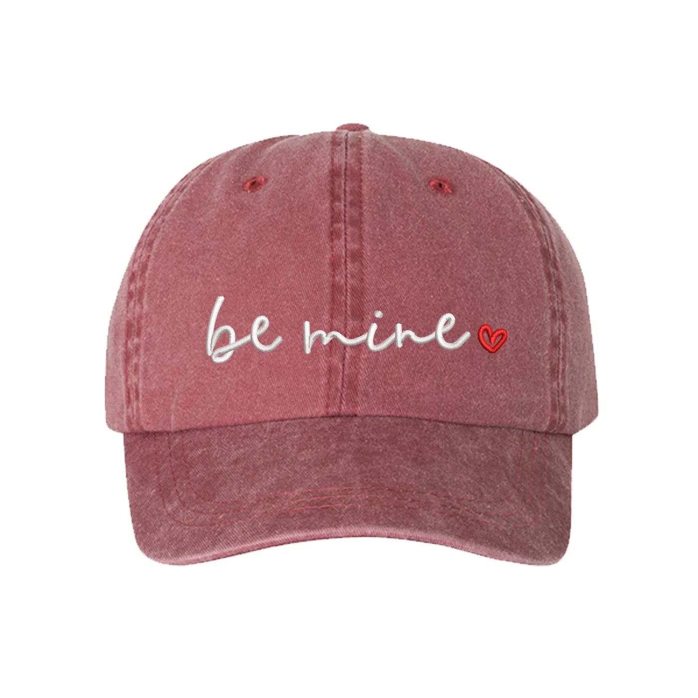 Be Mine Washed Unisex Baseball Hat