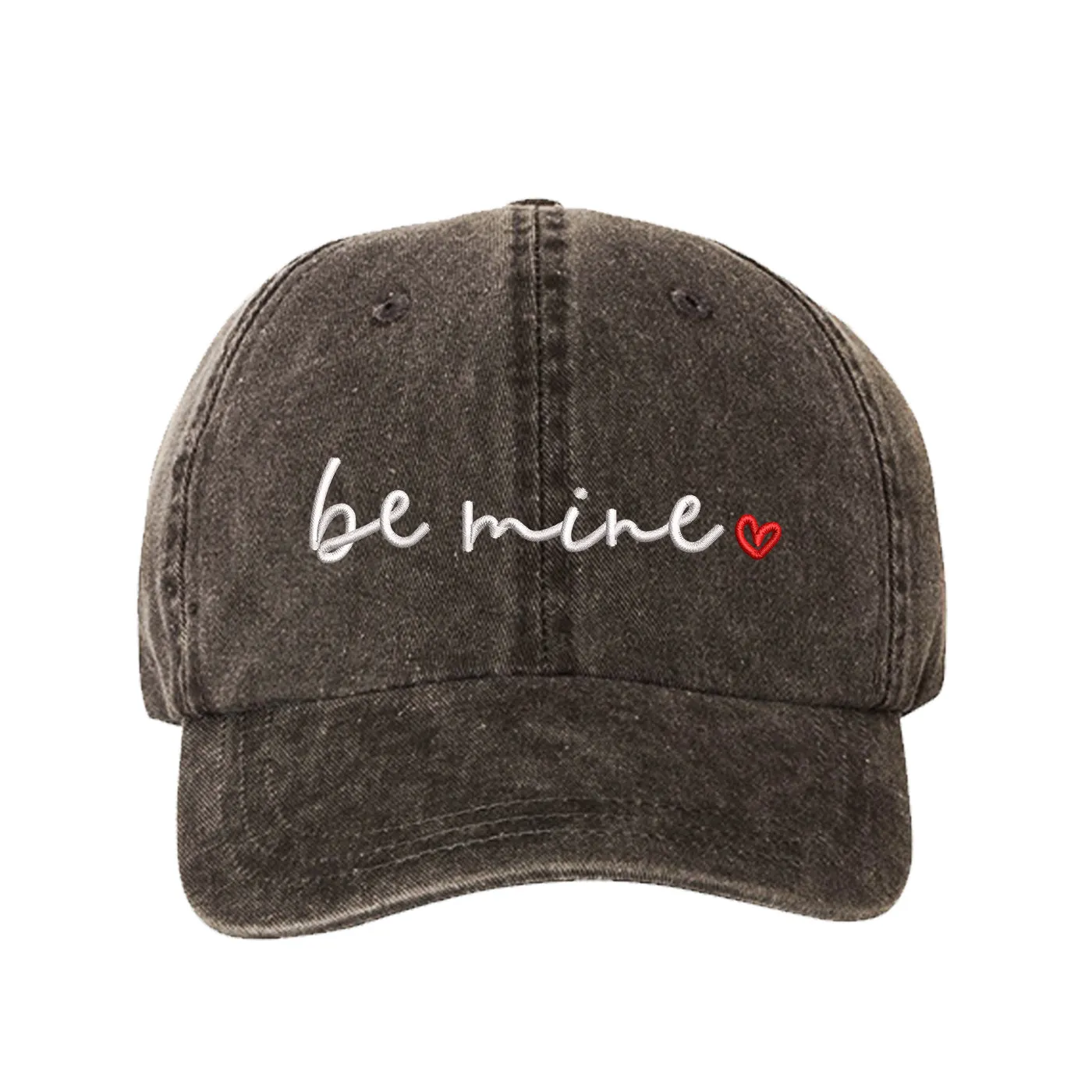 Be Mine Washed Unisex Baseball Hat