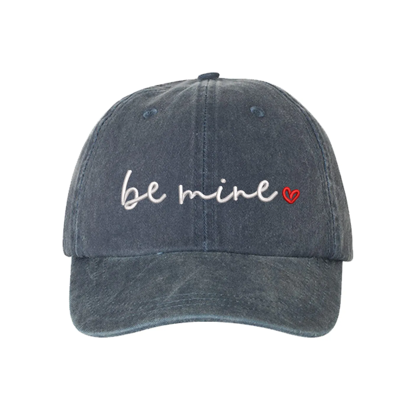 Be Mine Washed Unisex Baseball Hat