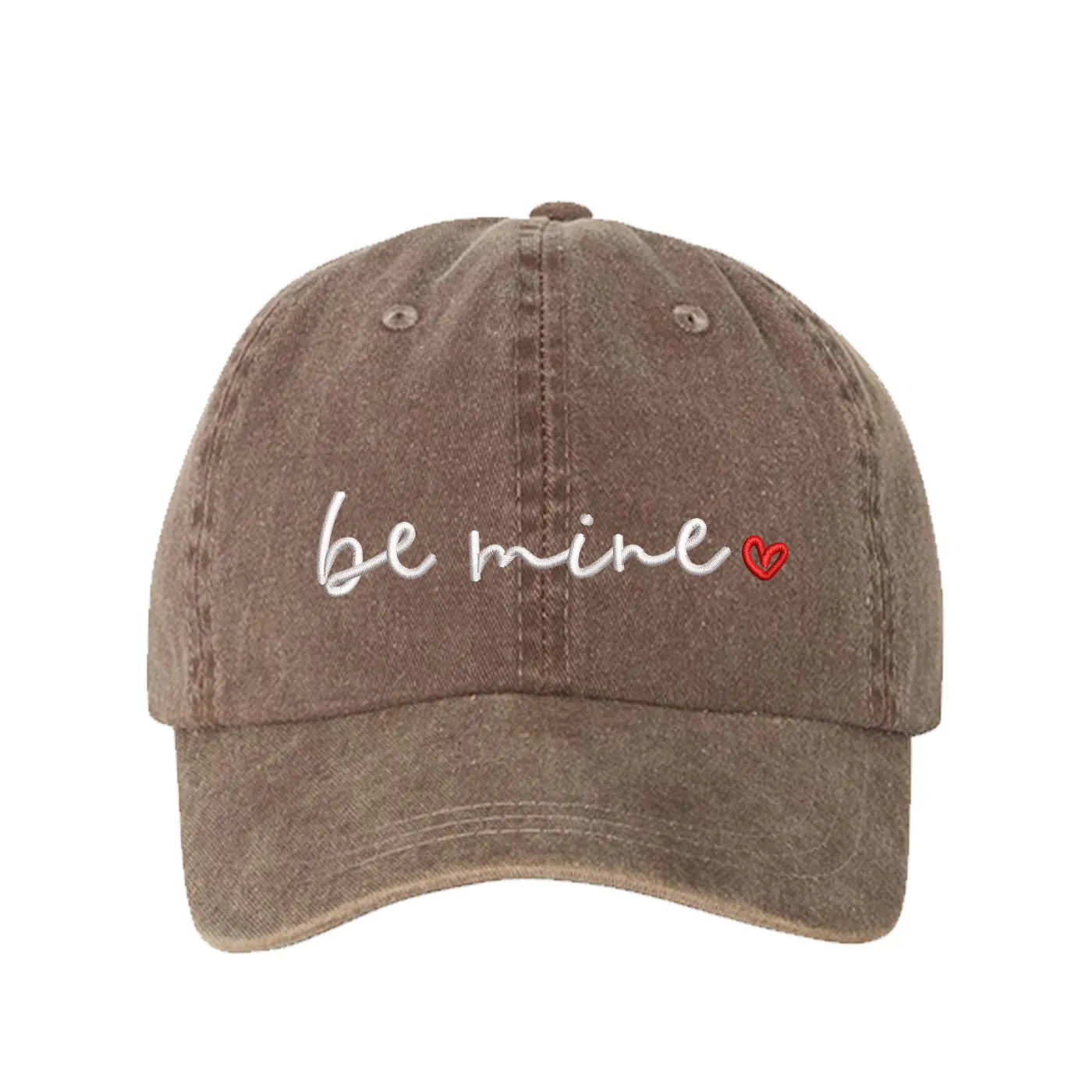 Be Mine Washed Unisex Baseball Hat