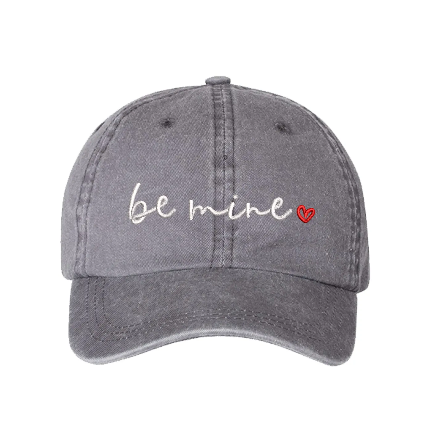 Be Mine Washed Unisex Baseball Hat