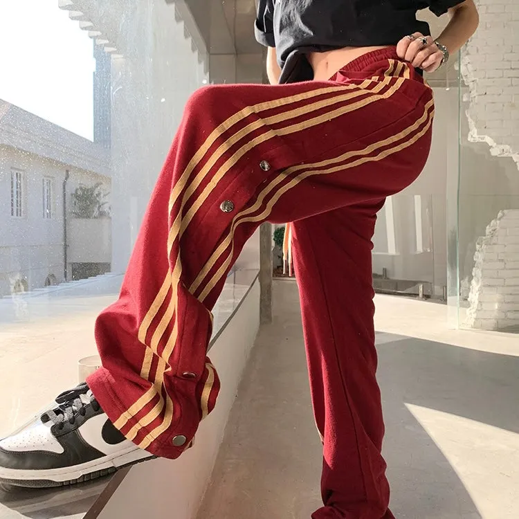 Button Lined Track Pants