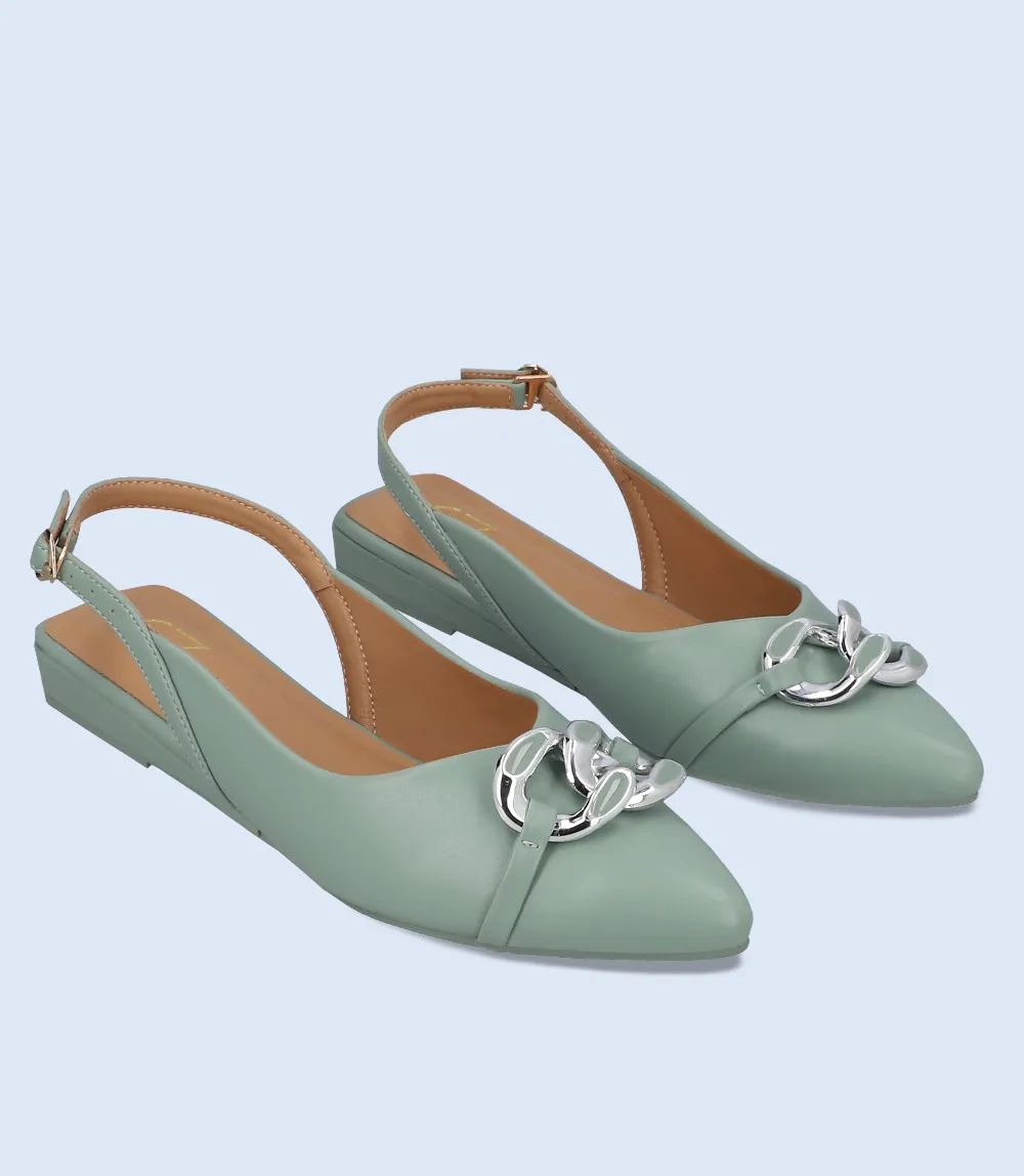 BW8154-MINT-Women Casual Sling Backs