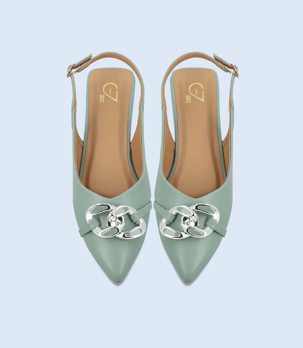 BW8154-MINT-Women Casual Sling Backs