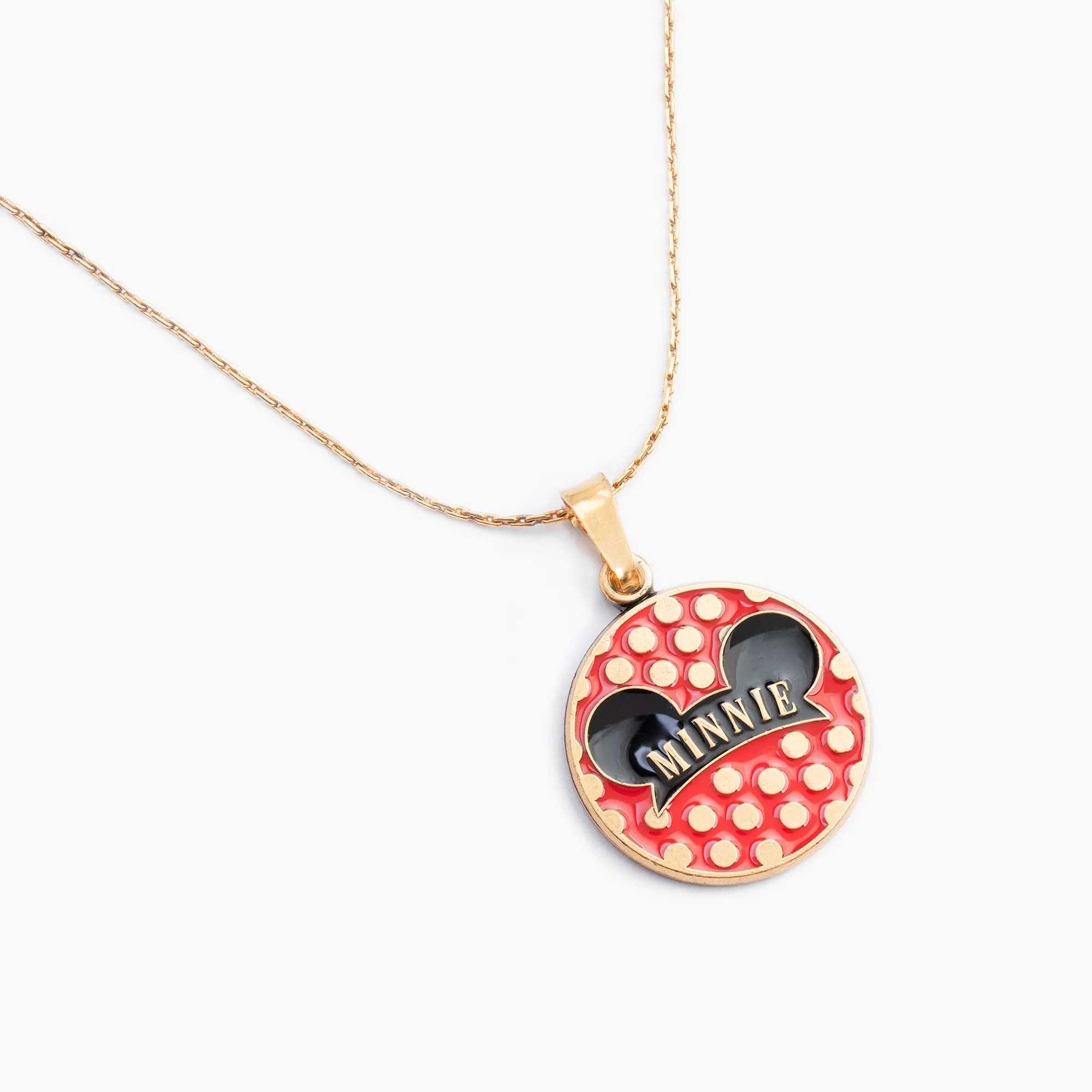 Disney Minnie Mouse Ear Hat Charm Necklace