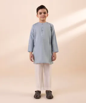 Embroidered Cambric Kurta