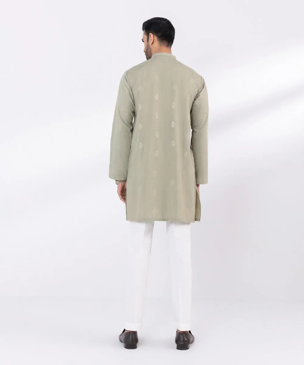 Embroidered Wash & Wear Kurta