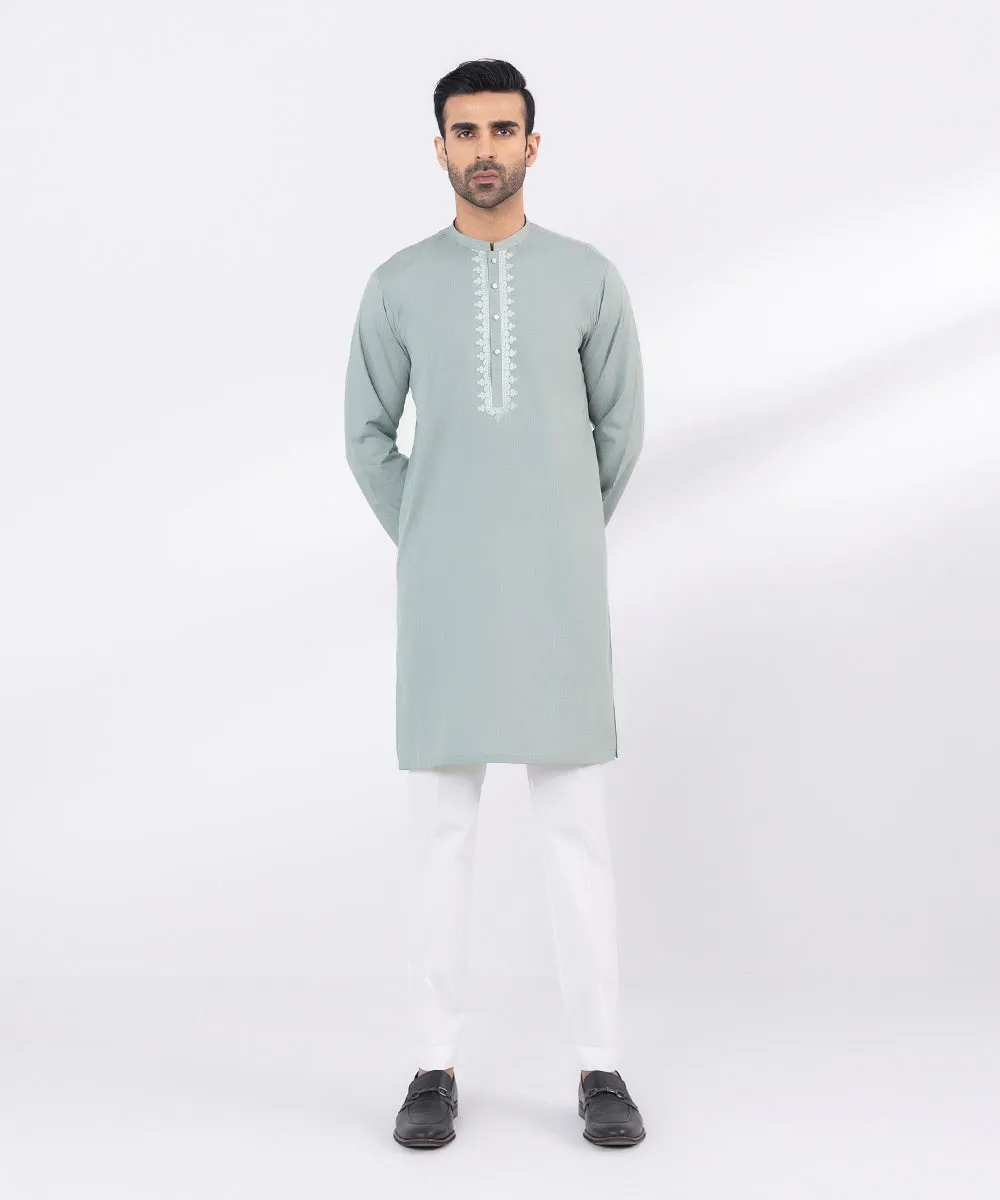 Embroidered Wash & Wear Kurta