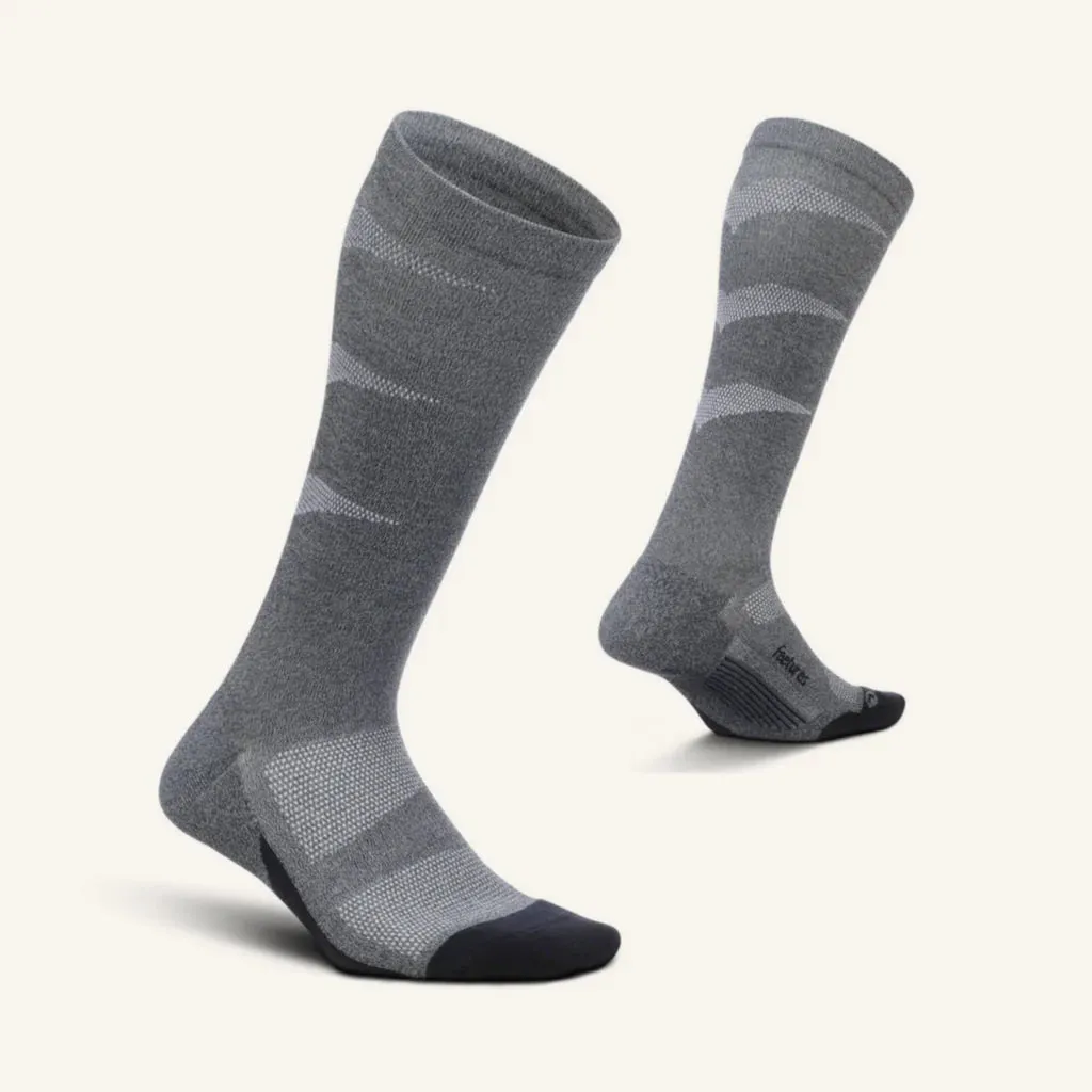 Feetures Graduated Compression Light Cushion Knee High Socks - Gray