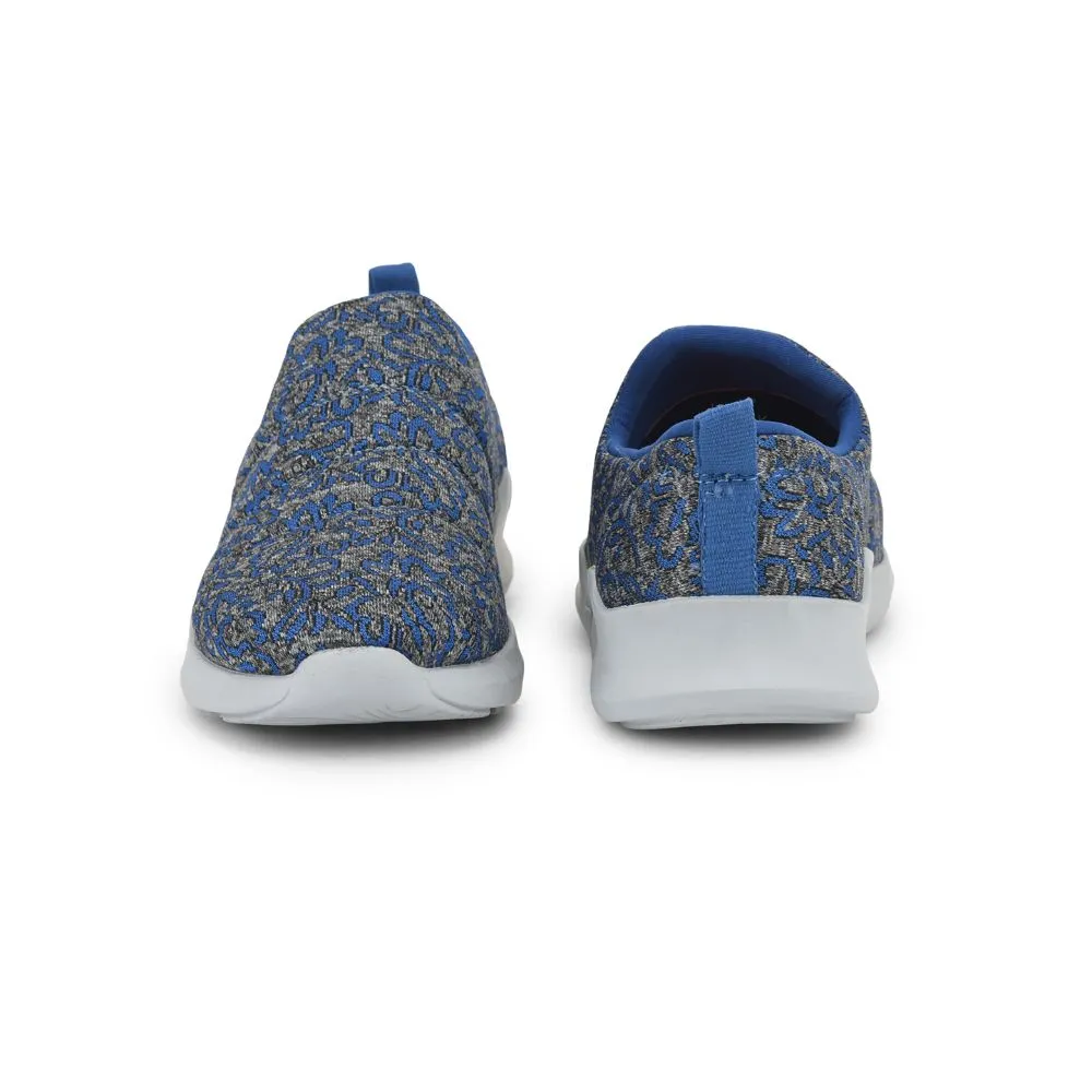 Force 10 Non Lacing Royal Blue Casual Slip on Shoes For Women AVILA-47 By Liberty