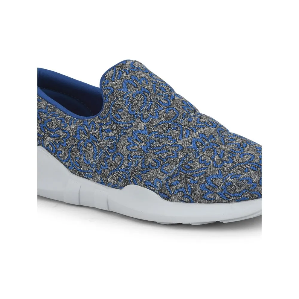 Force 10 Non Lacing Royal Blue Casual Slip on Shoes For Women AVILA-47 By Liberty