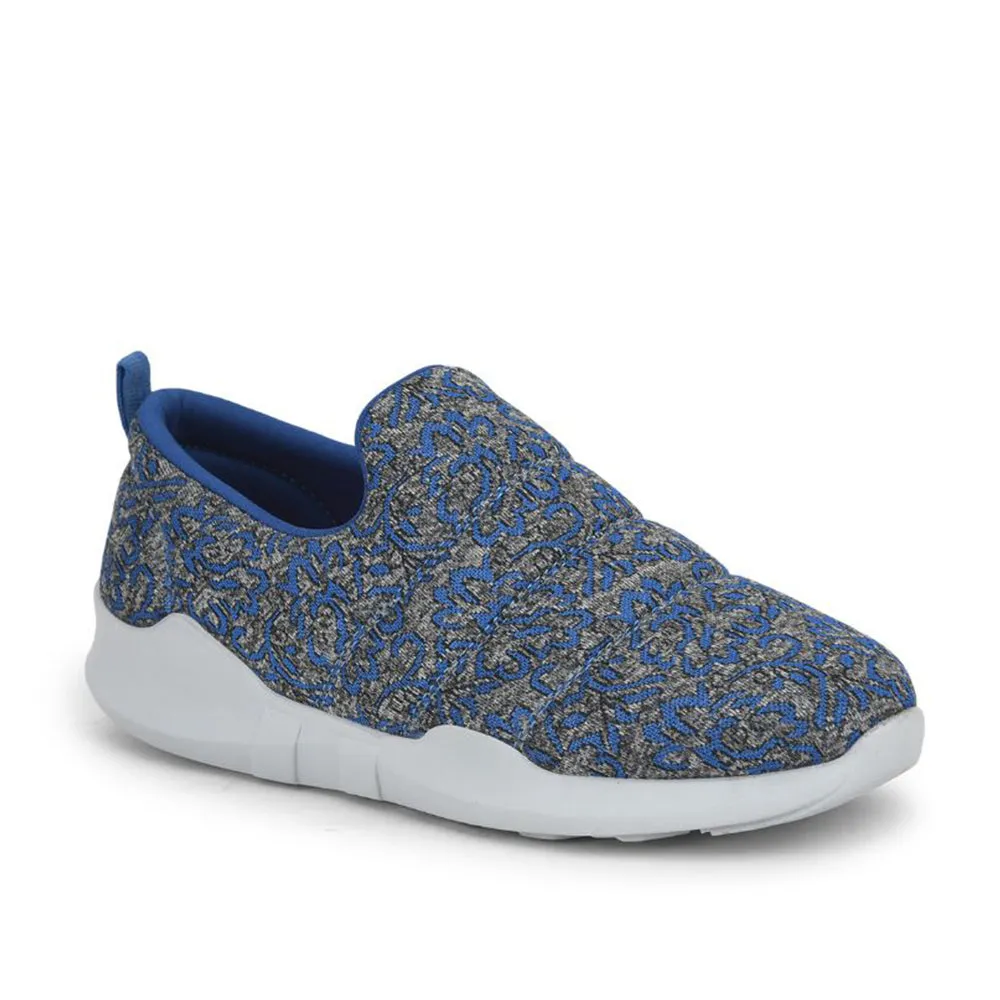 Force 10 Non Lacing Royal Blue Casual Slip on Shoes For Women AVILA-47 By Liberty