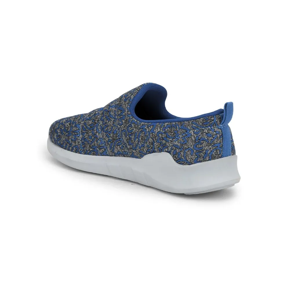 Force 10 Non Lacing Royal Blue Casual Slip on Shoes For Women AVILA-47 By Liberty