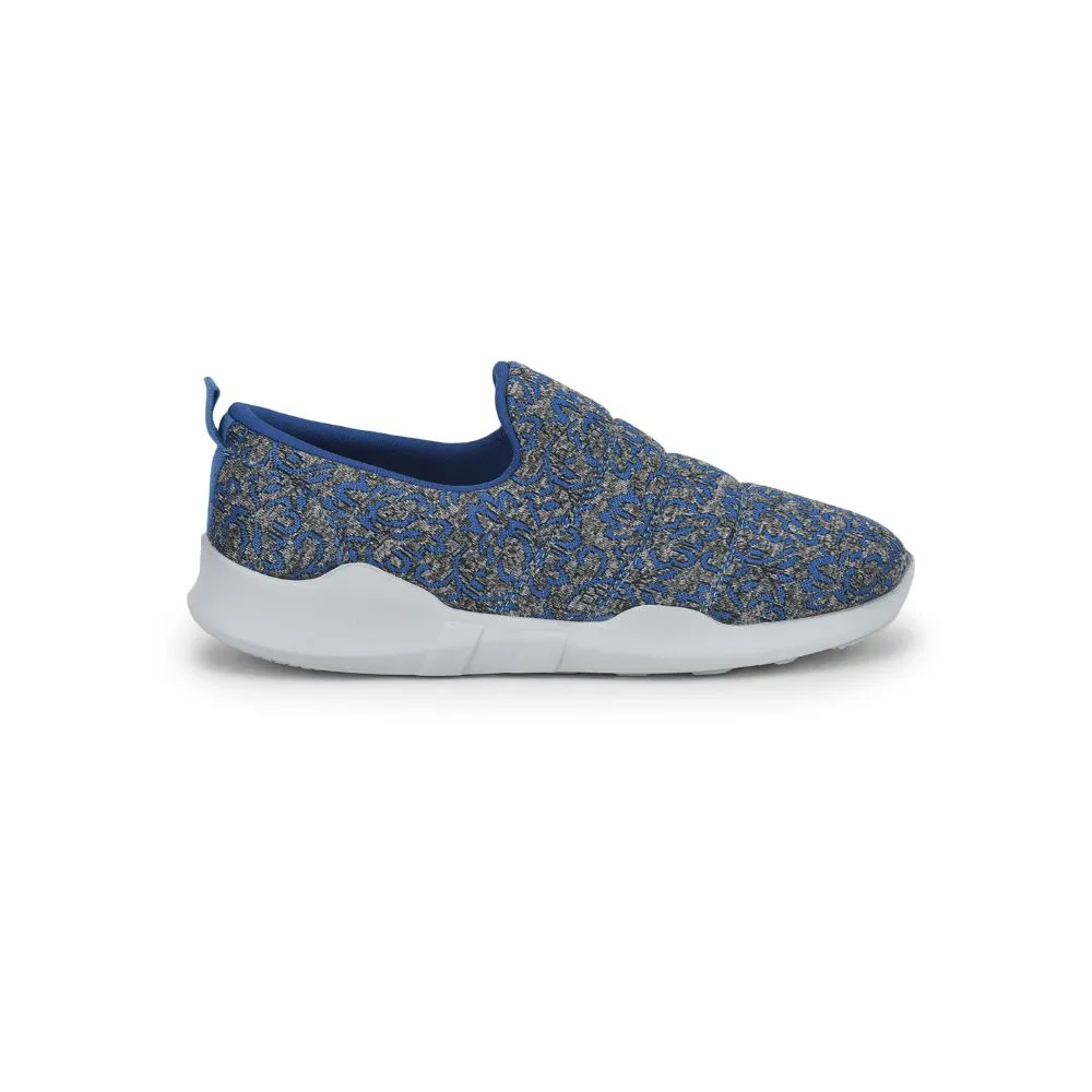 Force 10 Non Lacing Royal Blue Casual Slip on Shoes For Women AVILA-47 By Liberty