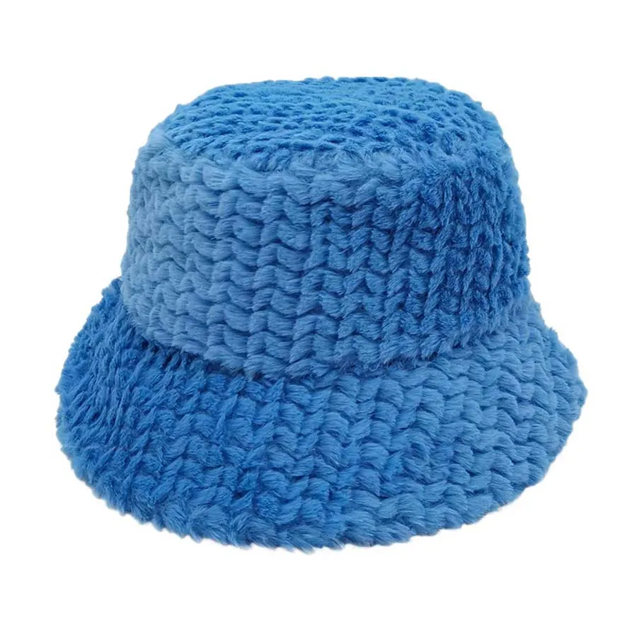 Fuzzy Faux Fur Bucket Hat