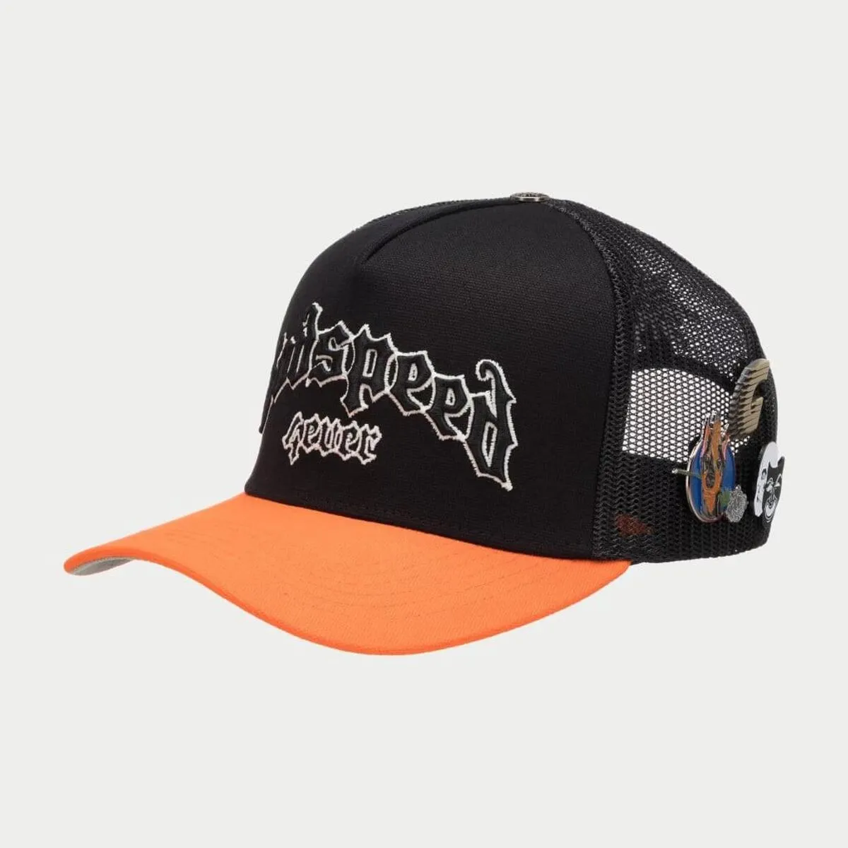 GODSPEED GS Forever Trucker Hat - Stylish Black and Orange Design for Ultimate Comfort and Style