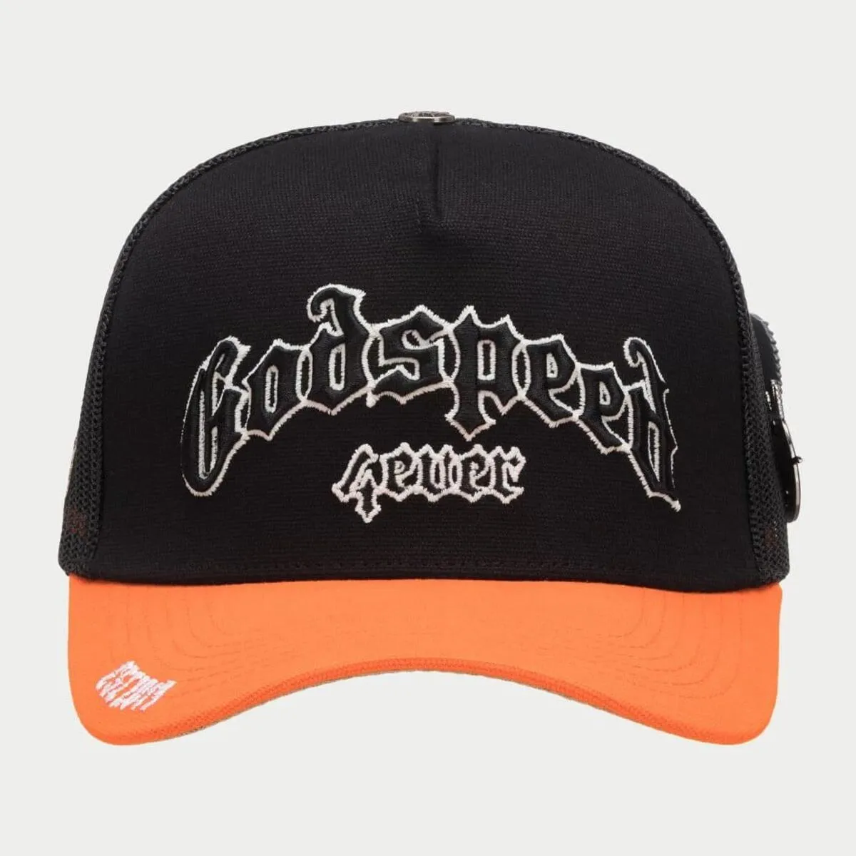 GODSPEED GS Forever Trucker Hat - Stylish Black and Orange Design for Ultimate Comfort and Style