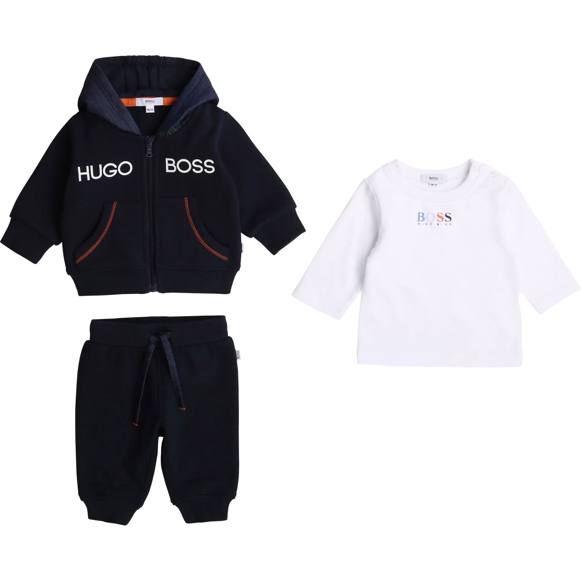 Hugo Boss Baby T-Shirt, Pants and Sweater Set