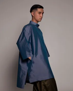 Kurta Taffeta Oversaiz (Steel Blue)