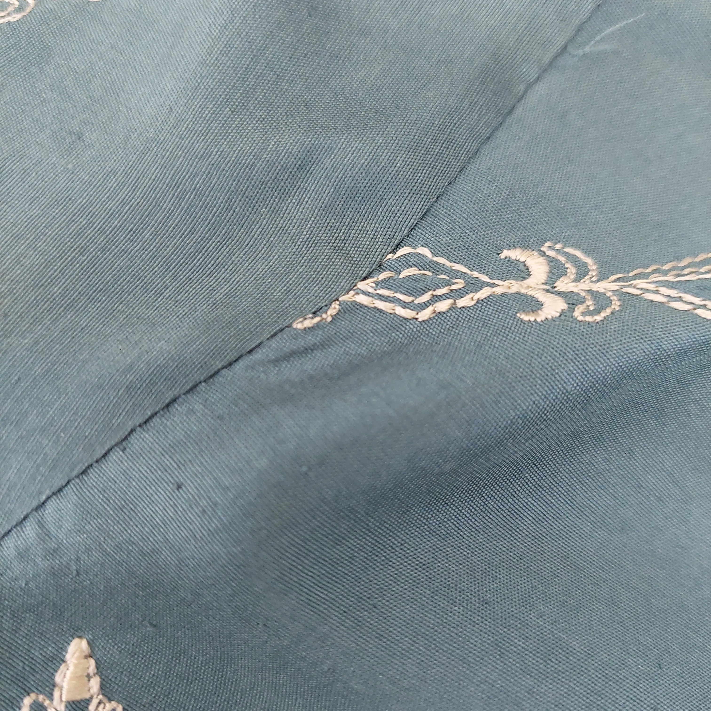 Miraka By Misha Lakhani Teal Silk Embroidered Kurta | Gently Used |