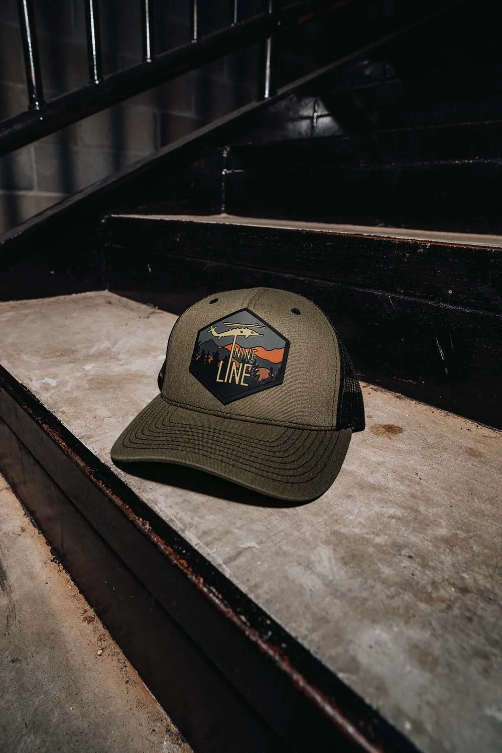 Mountain Nine Line Patch Snapback Hat Collection