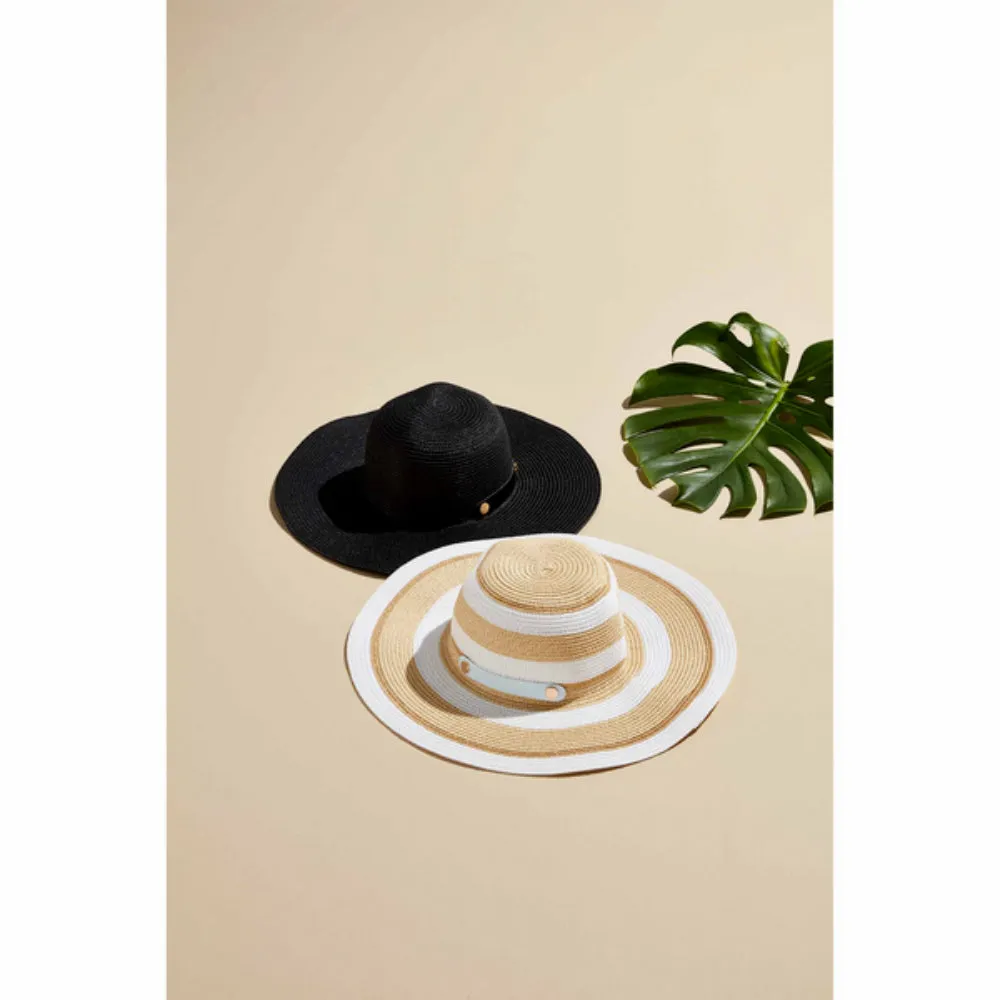 Mud Pie Collapsible Straw Hat