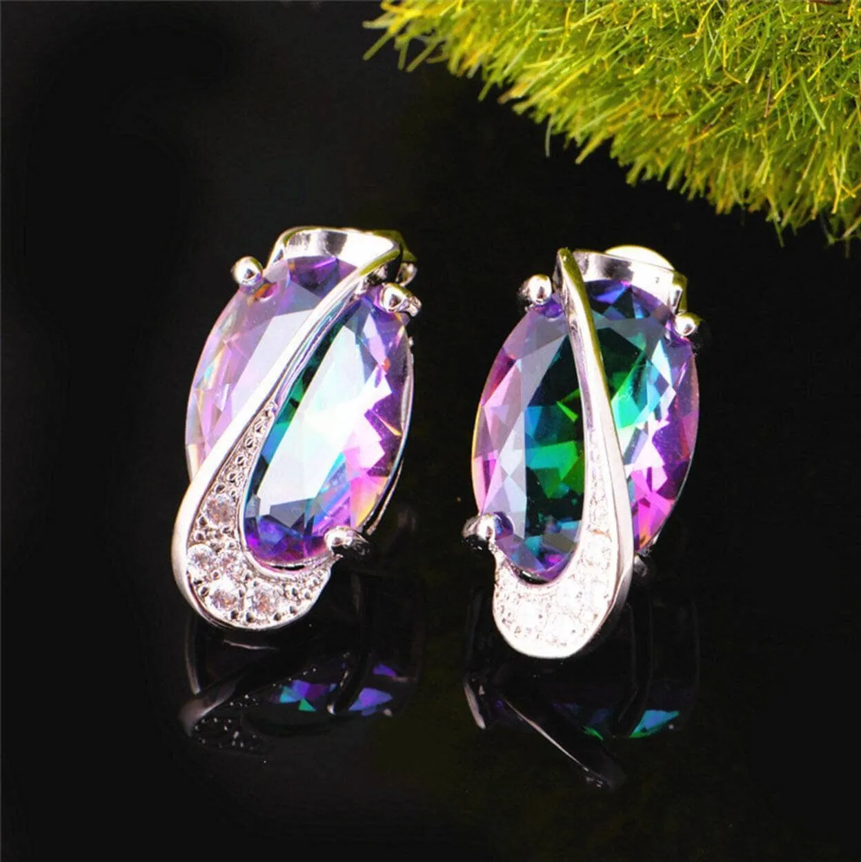 Mystic Topaz Crystal Set