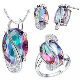 Mystic Topaz Crystal Set