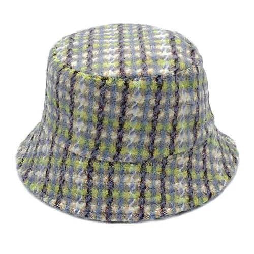 Plaid Check Patterned Bucket Hat