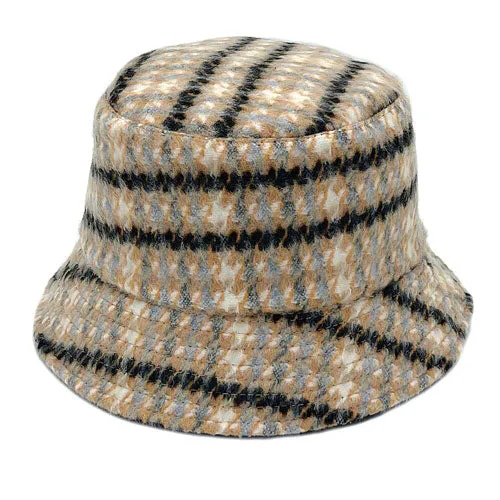 Plaid Check Patterned Bucket Hat