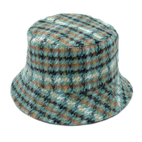 Plaid Check Patterned Bucket Hat