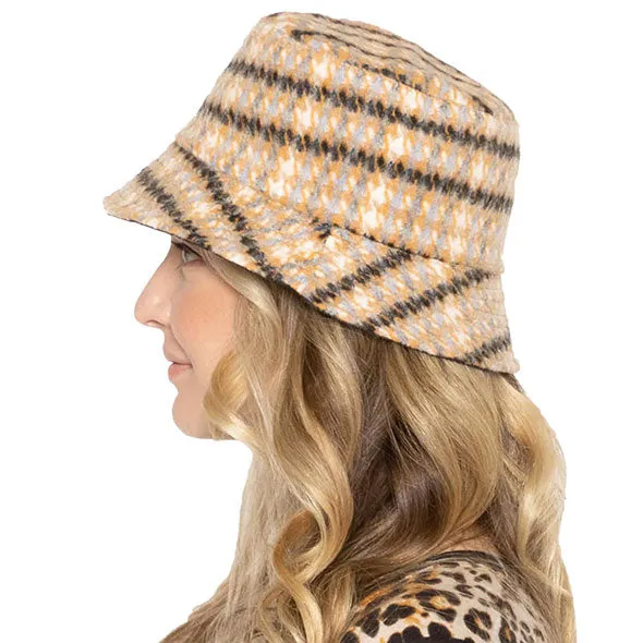 Plaid Check Patterned Bucket Hat