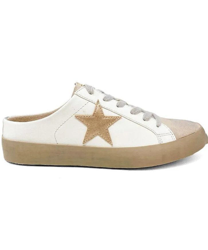 Polka Mule Sneaker - Golden