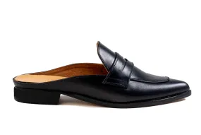 Posh Penny Loafer - Black Noir