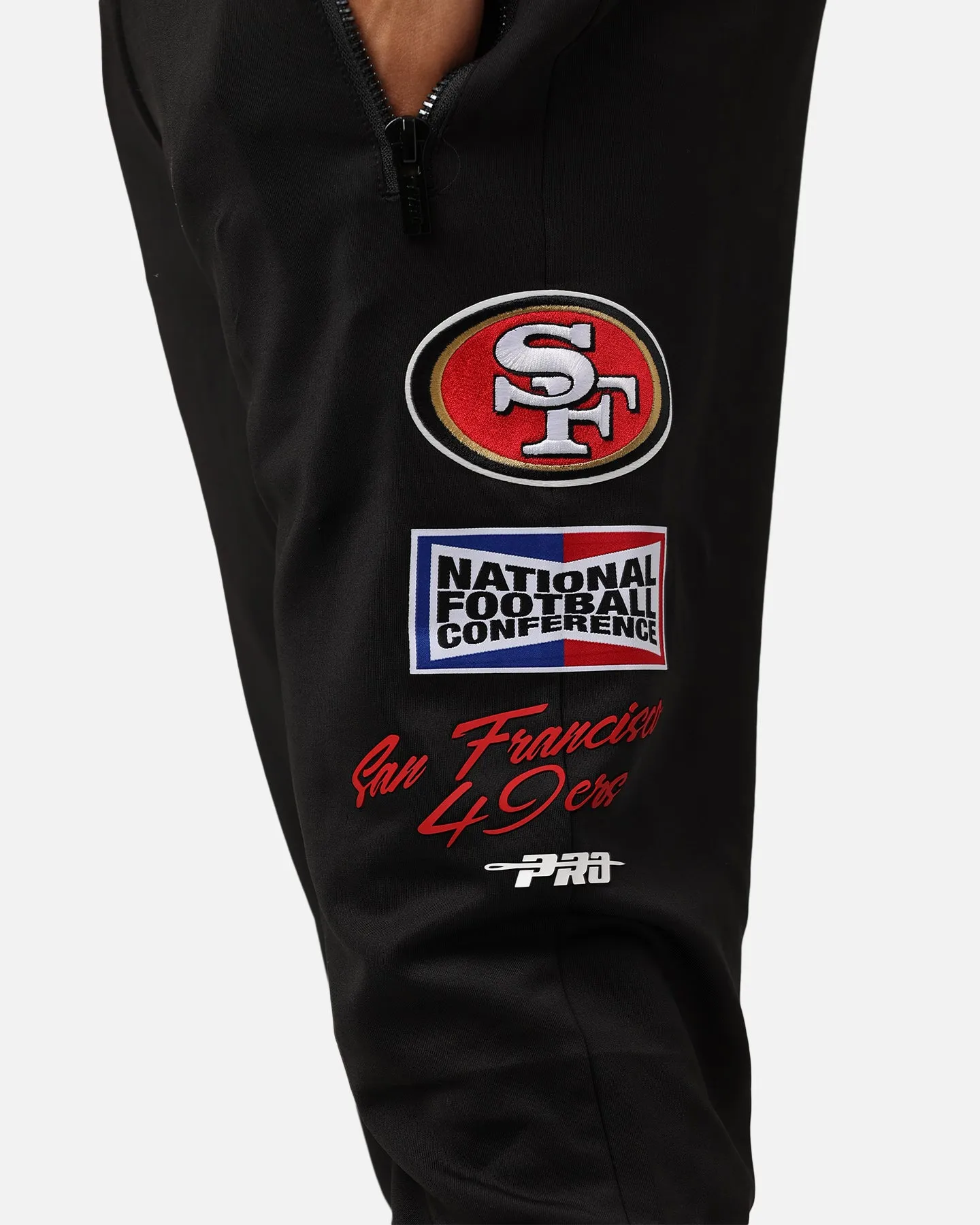 Pro Standard San Francisco 49ers Fast Lane Track Pants Black