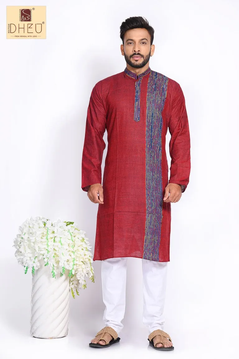 Pure Cotton kurta with Khes Border