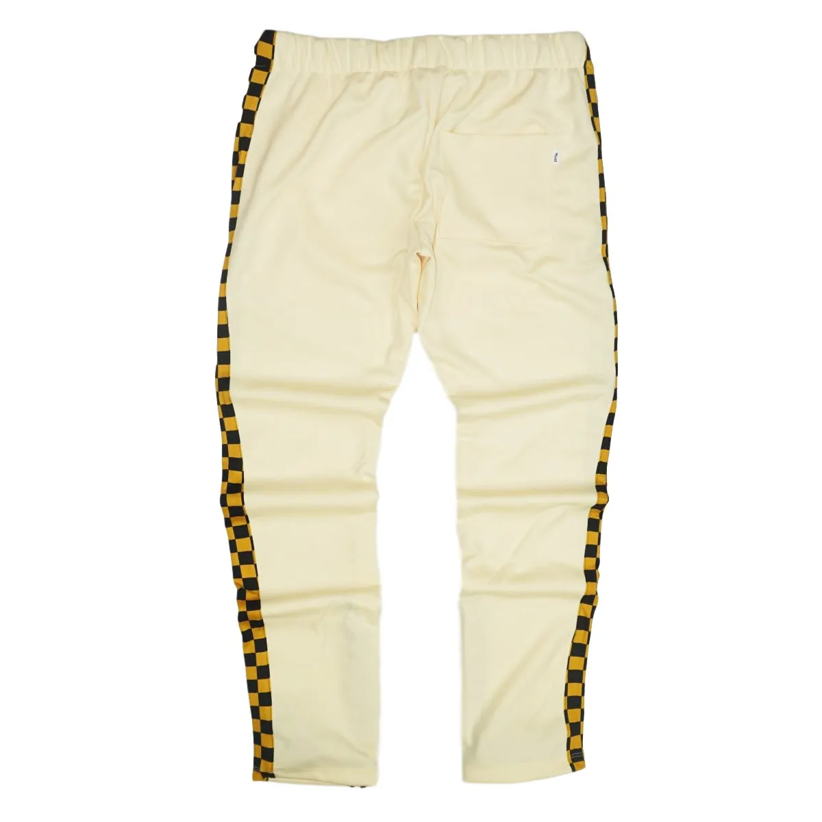 Racing Checker Track Pants (Banana/Mustard) / D1