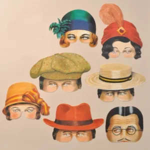 Roaring Twenties Paper Masks