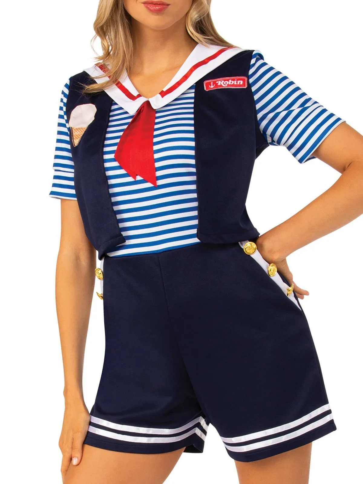 Robin 'Scoops Ahoy Uniform' Costume for Adults - Netflix Stranger Things