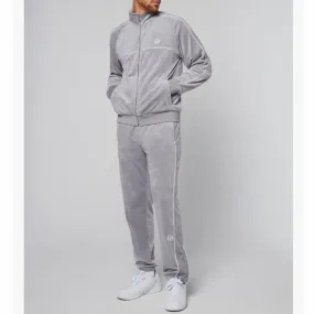 Sergio Tacchini Sovana Velour Tracksuit (Sleet)