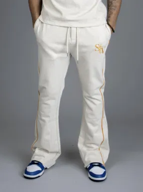 SI TU VEUX RIVIERA FLARE JOGGER (HEATHER OATMEAL)