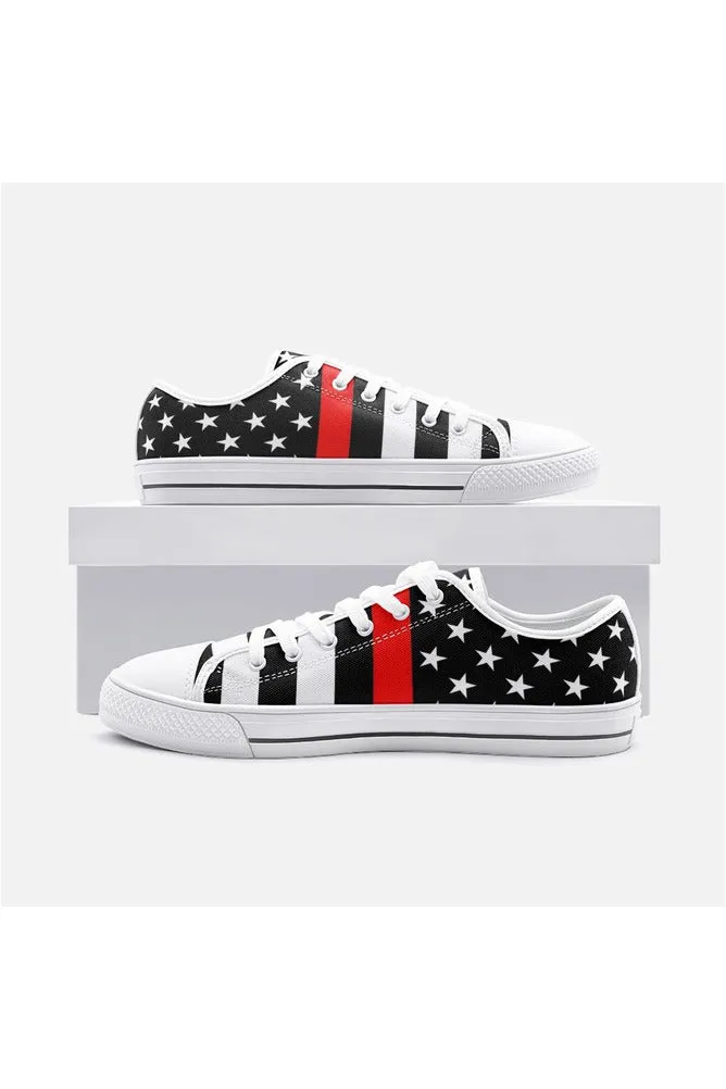 Thin Red Line Unisex Low Top Canvas Shoes