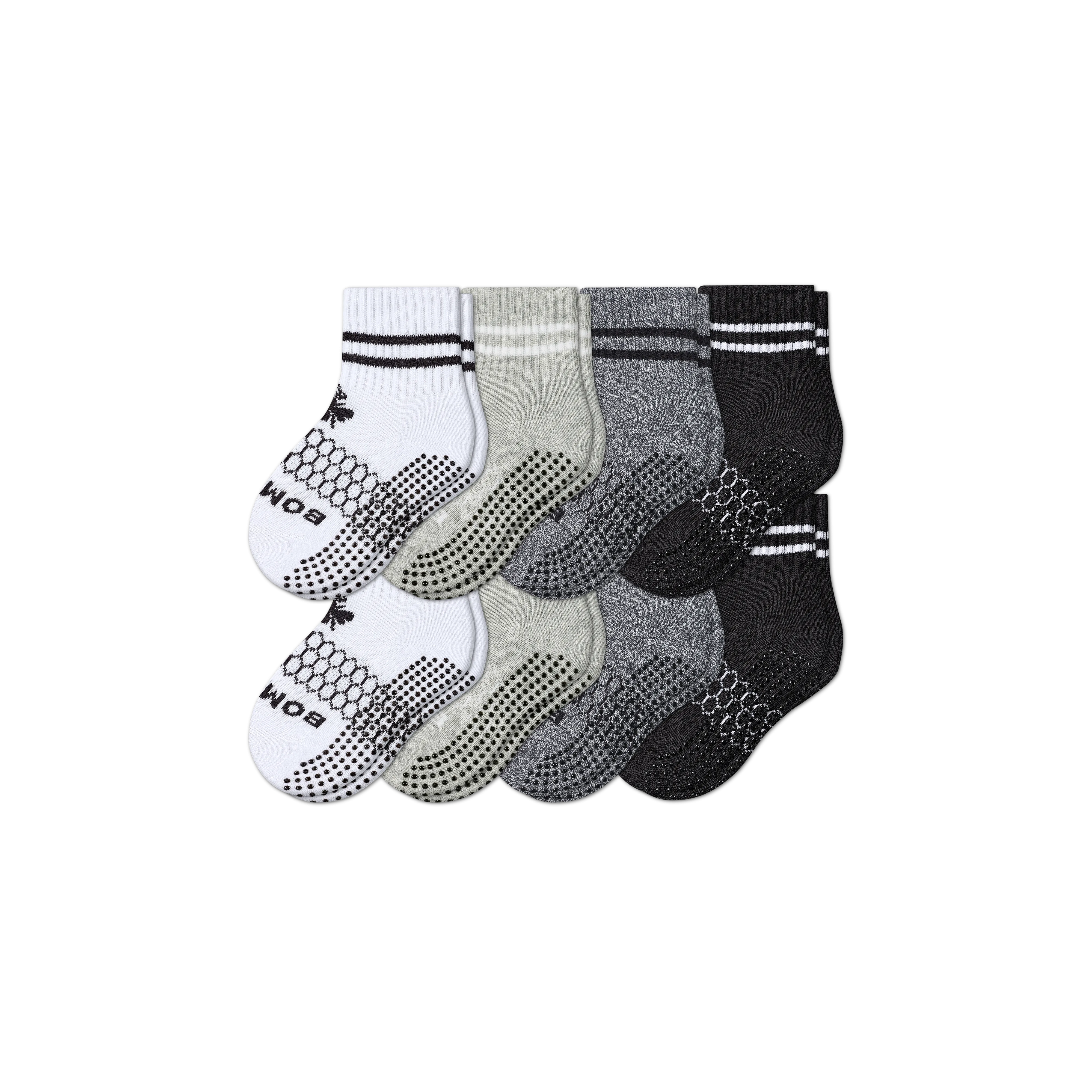 Toddler Gripper Calf Sock 8-Pack