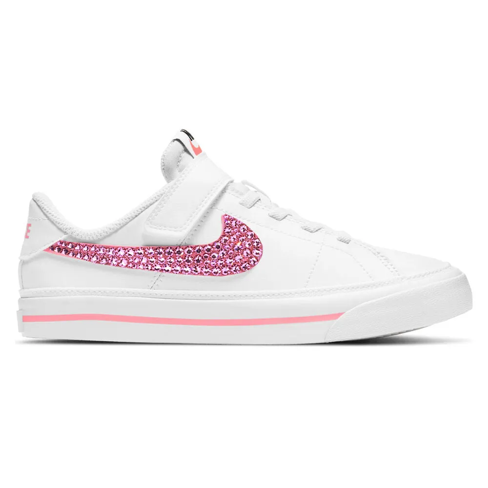 Warehouse SALE Kids Pre School Court Legacy (White/Pink)